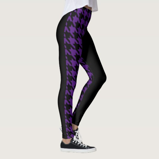 Houndstooth/Black Leggings (Rechts)