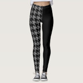 Houndstooth/Black Leggings (Voorkant)