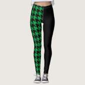 Houndstooth/Black Leggings (Voorkant)