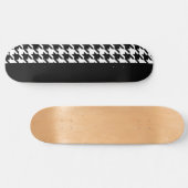 Houndstooth/Black Persoonlijk Skateboard (Horizontaal)