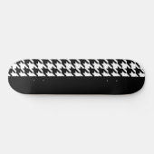 Houndstooth/Black Persoonlijk Skateboard (Horizontaal)
