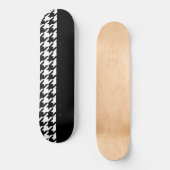 Houndstooth/Black Persoonlijk Skateboard (Voorkant)