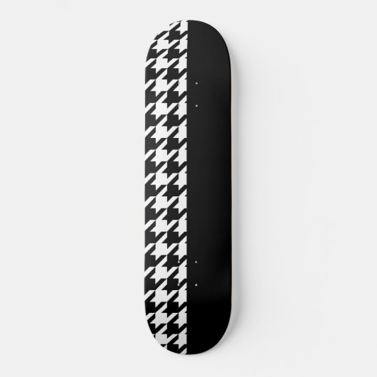Houndstooth/Black Persoonlijk Skateboard (Voorkant)