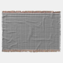 Houndstooth Black & White Classic Gooi Deken