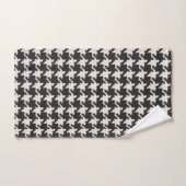 Houndstooth Black White Pattern Bad Handdoek (Handdoek)