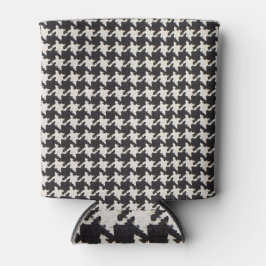 Houndstooth Black White Pattern Blikjeskoeler
