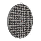 Houndstooth Black & White Pattern Dartbord (Voorkant Links)