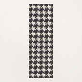 Houndstooth Black White Pattern Yogamat (Voorkant)
