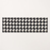 Houndstooth Black White Pattern Yogamat (Voorkant (horizontaal))