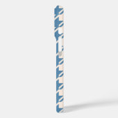 Houndstooth Blue+Cream Big Pattern Case-Mate iPhone Case (Achterkant / Links)