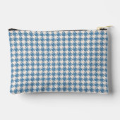 Houndstooth Blue+Cream Pattern Etui (Achterkant)