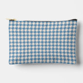 Houndstooth Blue+Cream Pattern Etui (Voorkant)