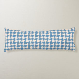 Houndstooth Blue+Cream Pattern Lichaamskussen