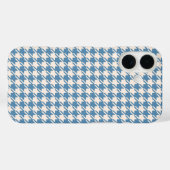 Houndstooth Blue+Cream RPT Pattern Case-Mate iPhone Case (Achterkant (horizontaal))