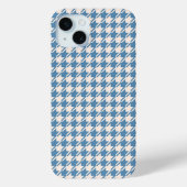 Houndstooth Blue+Cream RPT Pattern Case-Mate iPhone Case (Achterkant)