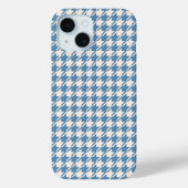 Houndstooth Blue+Cream RPT Pattern Case-Mate iPhone Case (Achterkant)