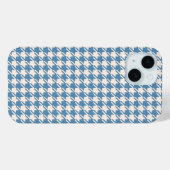 Houndstooth Blue+Cream RPT Pattern Case-Mate iPhone Case (Achterkant (horizontaal))