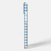 Houndstooth Blue+Cream RPT Pattern Case-Mate iPhone Case (Achterkant / Links)