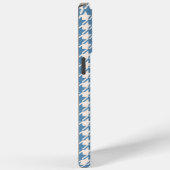 Houndstooth Blue+Cream RPT Pattern Case-Mate iPhone Case (Achterkant / Rechts)