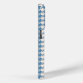 Houndstooth Blue+Cream RPT Pattern Case-Mate iPhone Case (Achterkant / Rechts)