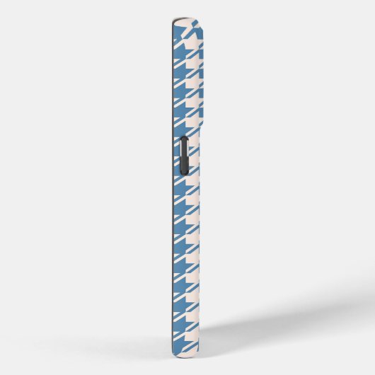 Houndstooth Blue+Cream RPT Pattern Case-Mate iPhone Case (Achterkant / Rechts)