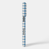 Houndstooth Blue+Cream RPT Pattern Case-Mate iPhone Case (Achterkant / Rechts)