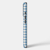 Houndstooth Blue+Cream RPT Pattern Case-Mate iPhone Case (Achterkant / Links)
