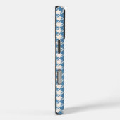 Houndstooth Blue+Cream RPT Pattern Case-Mate iPhone Case (Achterkant / Rechts)