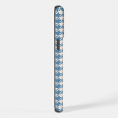 Houndstooth Blue+Cream RPT Pattern iPhone Hoesje (Rechterkant)