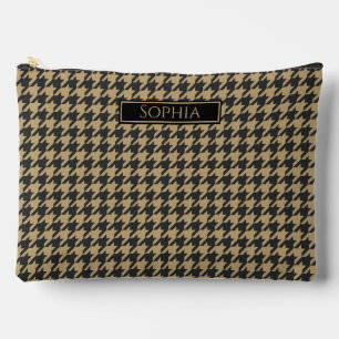 Houndstooth Bord Taupe- Etui