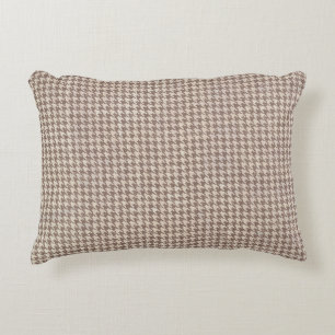 Houndstooth Brown Pattern Decoratief Kussen