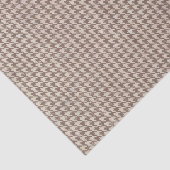 Houndstooth Brown Pattern Tissuepapier (Detail)