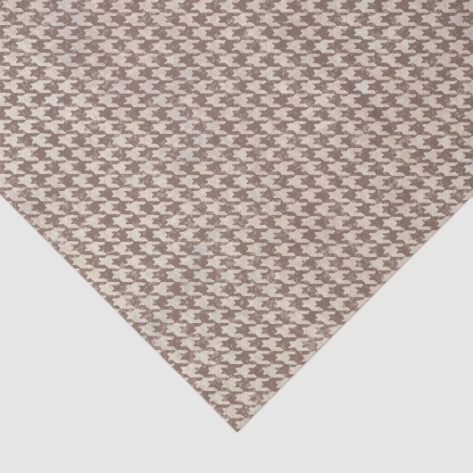 Houndstooth Brown Pattern Tissuepapier (Detail)
