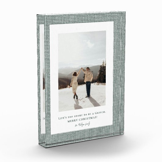 Houndstooth Brunswick Green lijst foto (Links)