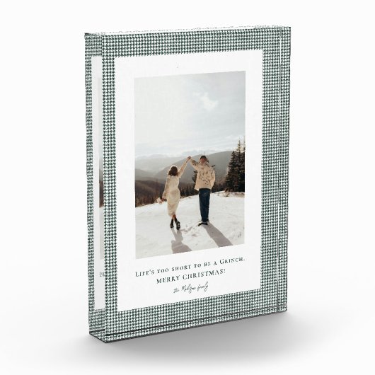 Houndstooth Brunswick Groen lijst foto (Links)