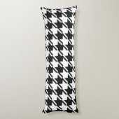Houndstooth BW Big Pattern Lichaamskussen (Achterkant (Verticaal))
