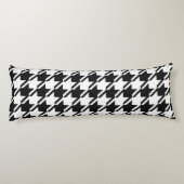 Houndstooth BW Big Pattern Lichaamskussen (Achterkant)