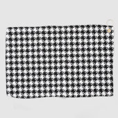 Houndstooth BW Pattern Golfhanddoek (Horizontaal)
