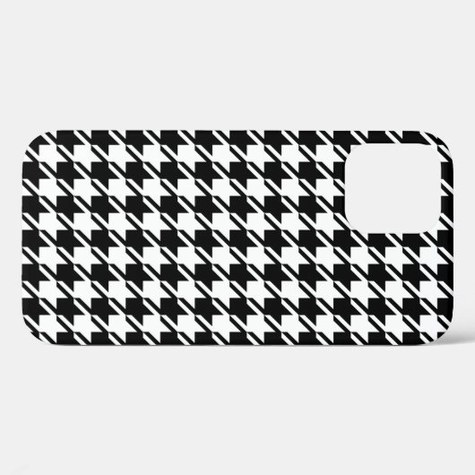 Houndstooth BW RPT-patroon Case-Mate iPhone Case (Achterkant (horizontaal))
