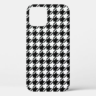 Houndstooth BW RPT-patroon Case-Mate iPhone Case