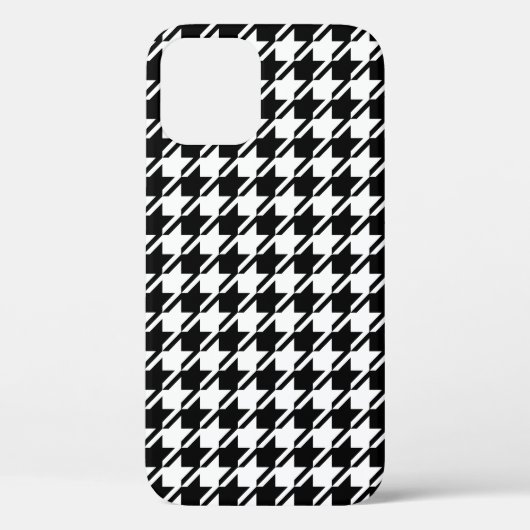 Houndstooth BW RPT-patroon Case-Mate iPhone Case (Achterkant)
