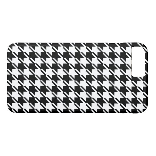 Houndstooth BW RPT-patroon Case-Mate iPhone Case (Achterkant (Horizontaal))