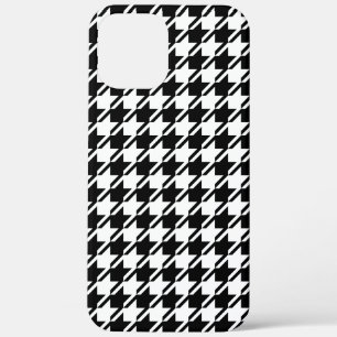 Houndstooth BW RPT-patroon Case-Mate iPhone Case
