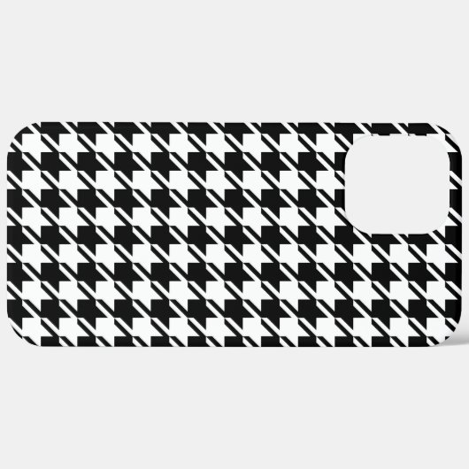 Houndstooth BW RPT-patroon Case-Mate iPhone Case (Achterkant (horizontaal))