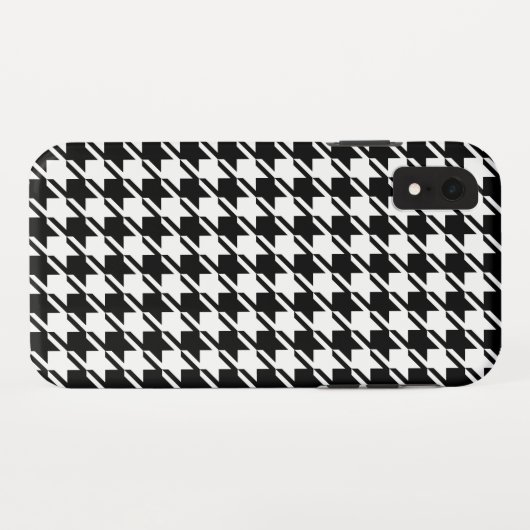 Houndstooth BW RPT-patroon Case-Mate iPhone Case (Achterkant (horizontaal))