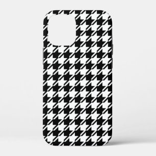 Houndstooth BW RPT-patroon Case-Mate iPhone Case