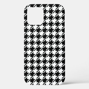 Houndstooth BW RPT-patroon Case-Mate iPhone Case