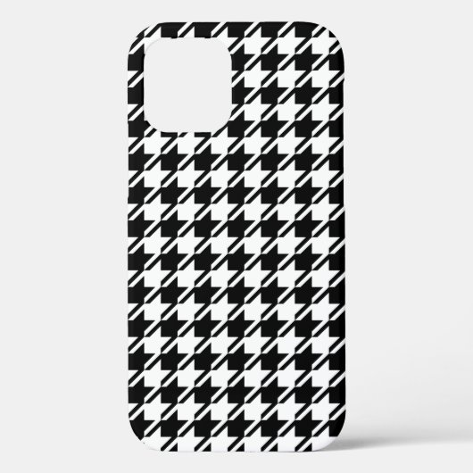 Houndstooth BW RPT-patroon Case-Mate iPhone Case (Achterkant)
