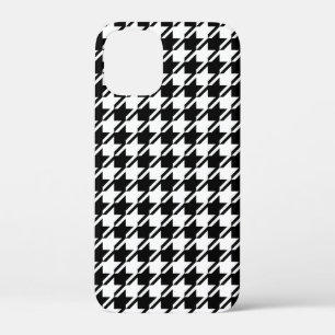 Houndstooth BW RPT-patroon Case-Mate iPhone Case