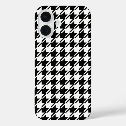 Houndstooth BW RPT-patroon Case-Mate iPhone Case (Achterkant)
